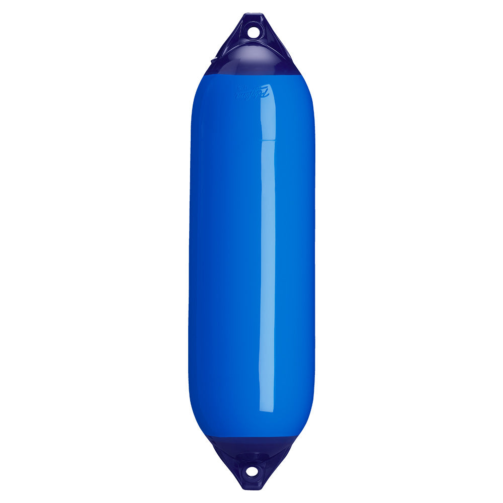 Polyform U.S. F-6 Twin Eye Fender 11" x 42" - Blue for 35-50 ft Boats