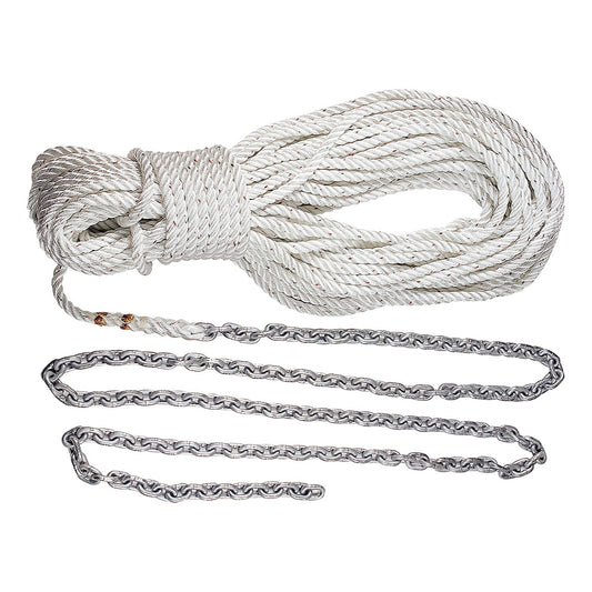 Lewmar Anchor Rode Kit with 5 ft. of G4 Chain and 100 ft. of 1/2 in. Rope with Shackle