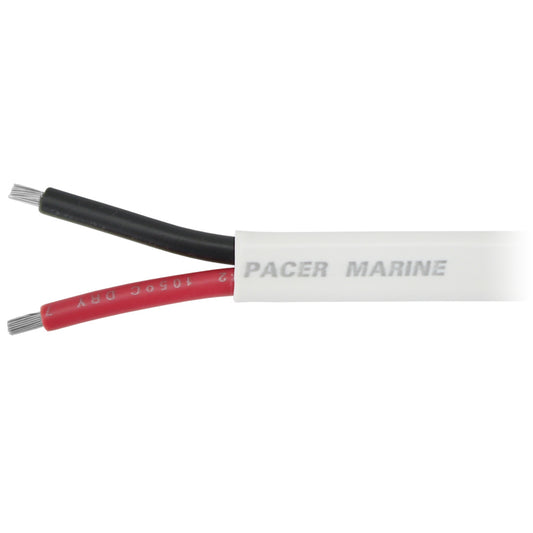 Pacer 6/2 AWG Duplex Marine Cable, Flat Red/Black Boat Wire, W6/2DC-FT