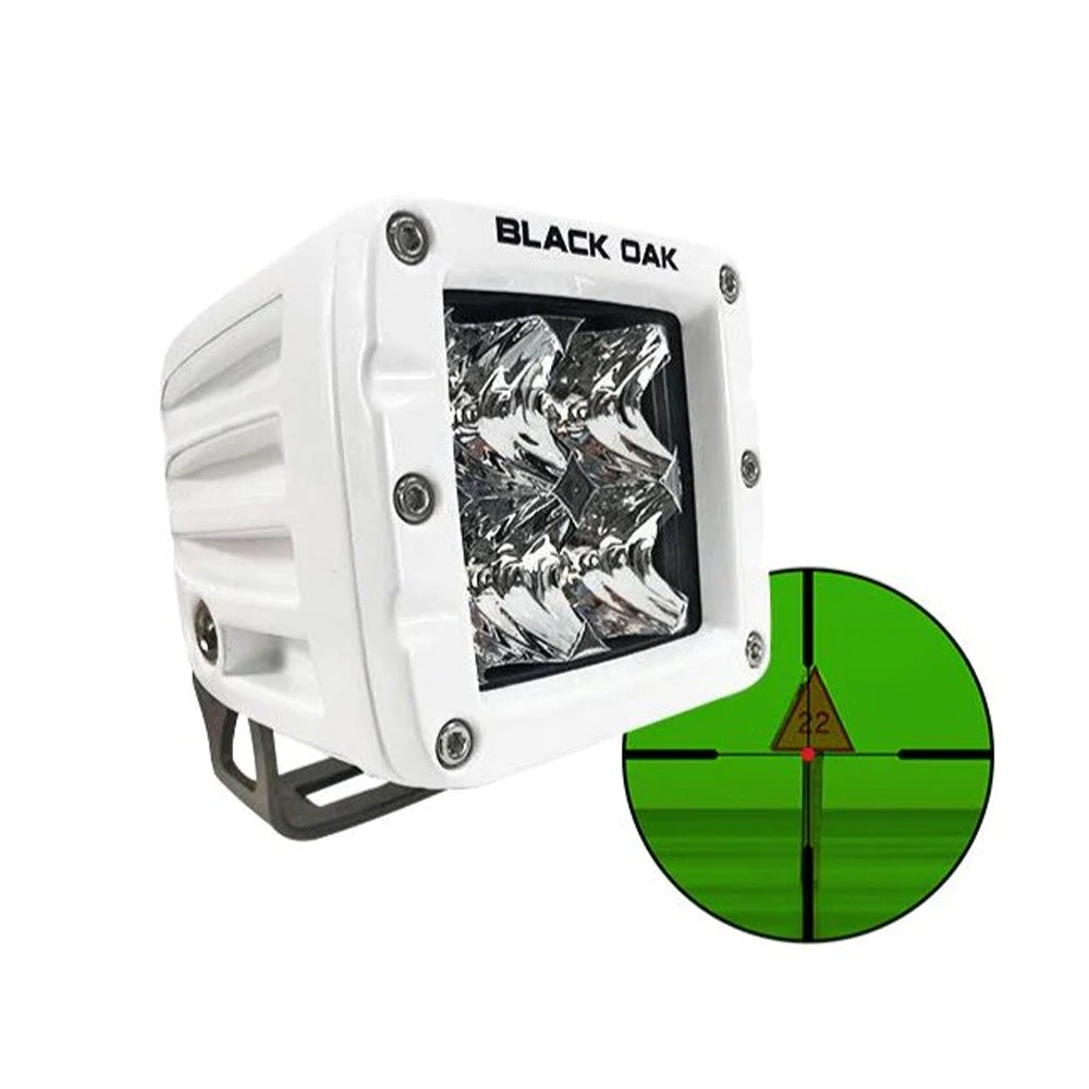 Black Oak LED Pro Series 3.0 850nm Infrared Marine Pod Light, Flood Optics, White Housing, 2MIR-POD850