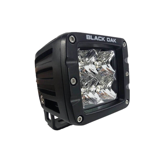 Black Oak LED 2F-POD10CR 2-Inch LED Pod Light with Flood Optics, Black Housing, Pro Series 3.0
