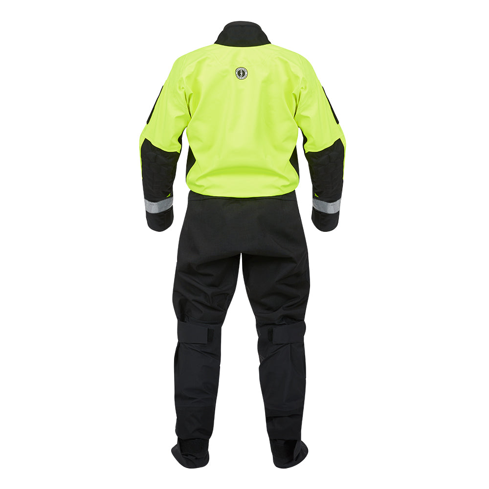 Mustang Survival Sentinel Series Water Rescue Dry Suit - Fluorescent Yellow Green-Black, Large 1 Regular
