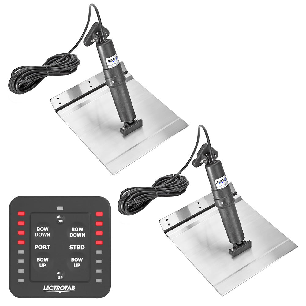 Lectrotab XKA Aluminum Alloy Trim Tab Kit with One-Touch Control, XKASL12X24A, 12 x 24 Inch