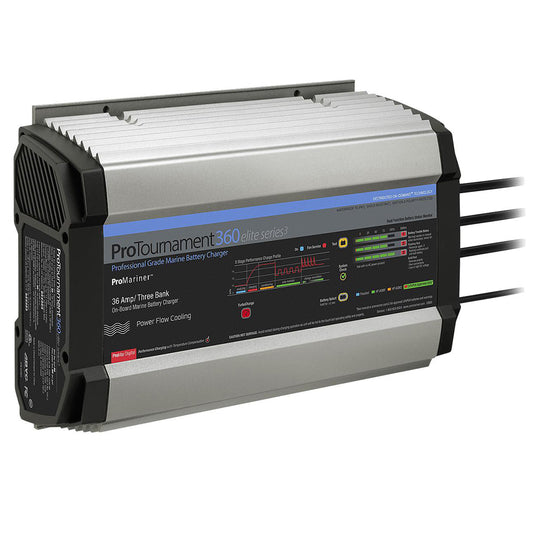 ProMariner ProTournament 360 Elite Series3 36-Amp 3-Bank On-Board Marine Battery Charger, Part 53363