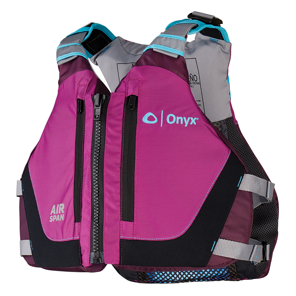 Onyx Outdoor Airspan Breeze Life Jacket XS/SM - Purple for Kayaking and Paddle Sports