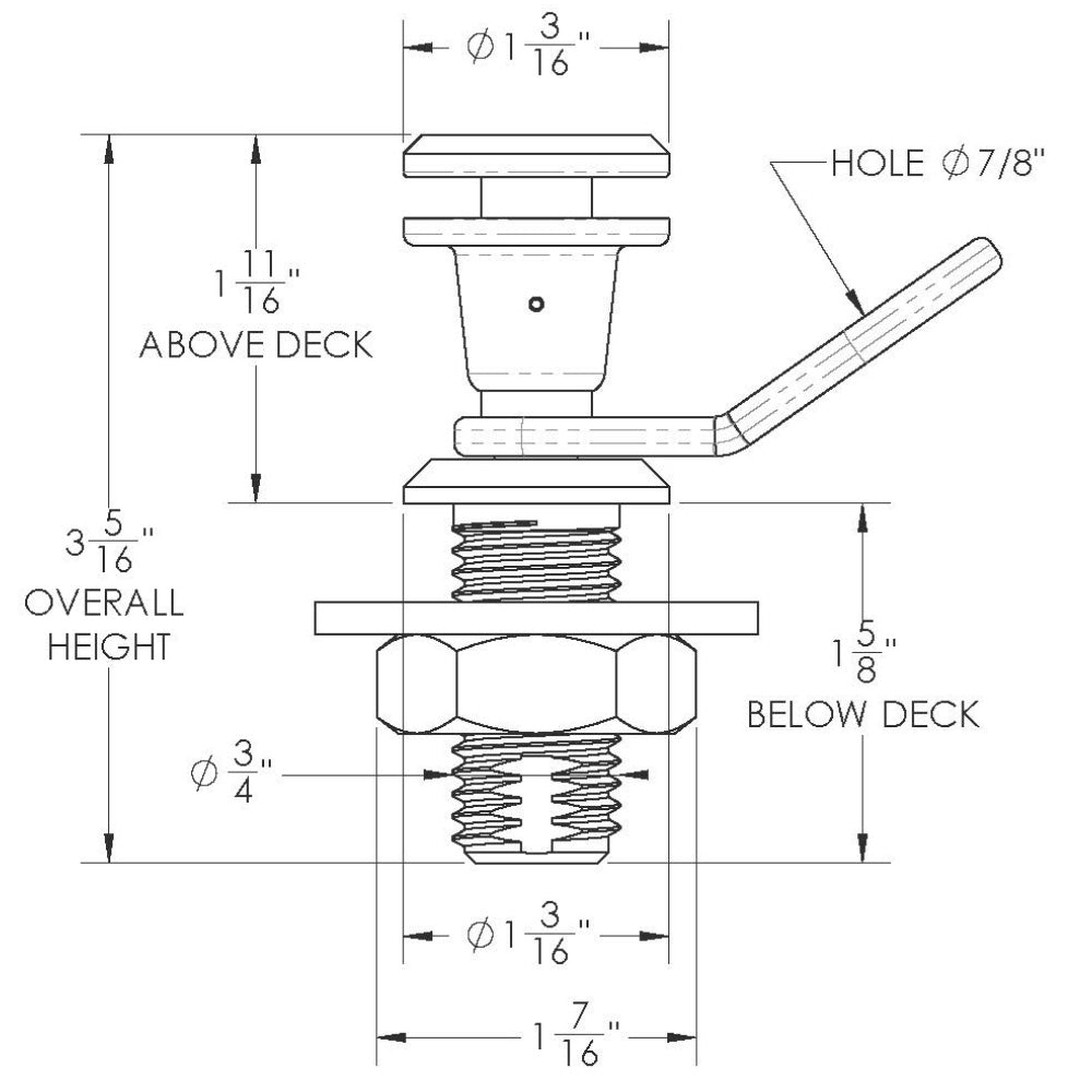 TACO Marine Quick Release Fender Lock Kit F16-0200-1 for Secure Dock Fender Lines