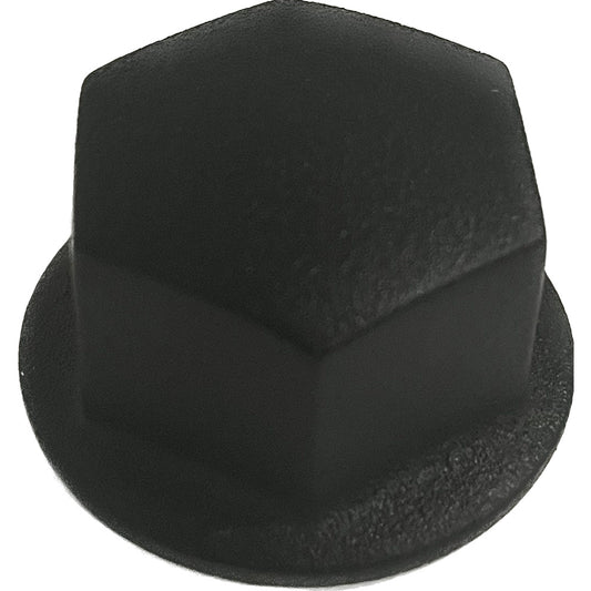 Uflex USA M12 Black Wheel Nut for Uflex Steering Wheels - Durable Steel Locking Nut