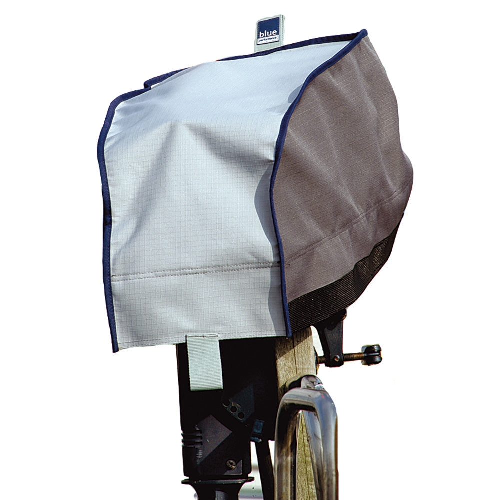 Blue Performance Outboard Motor Cover for 3.3HP Motor - Waterproof UV-Resistant Marine Protection