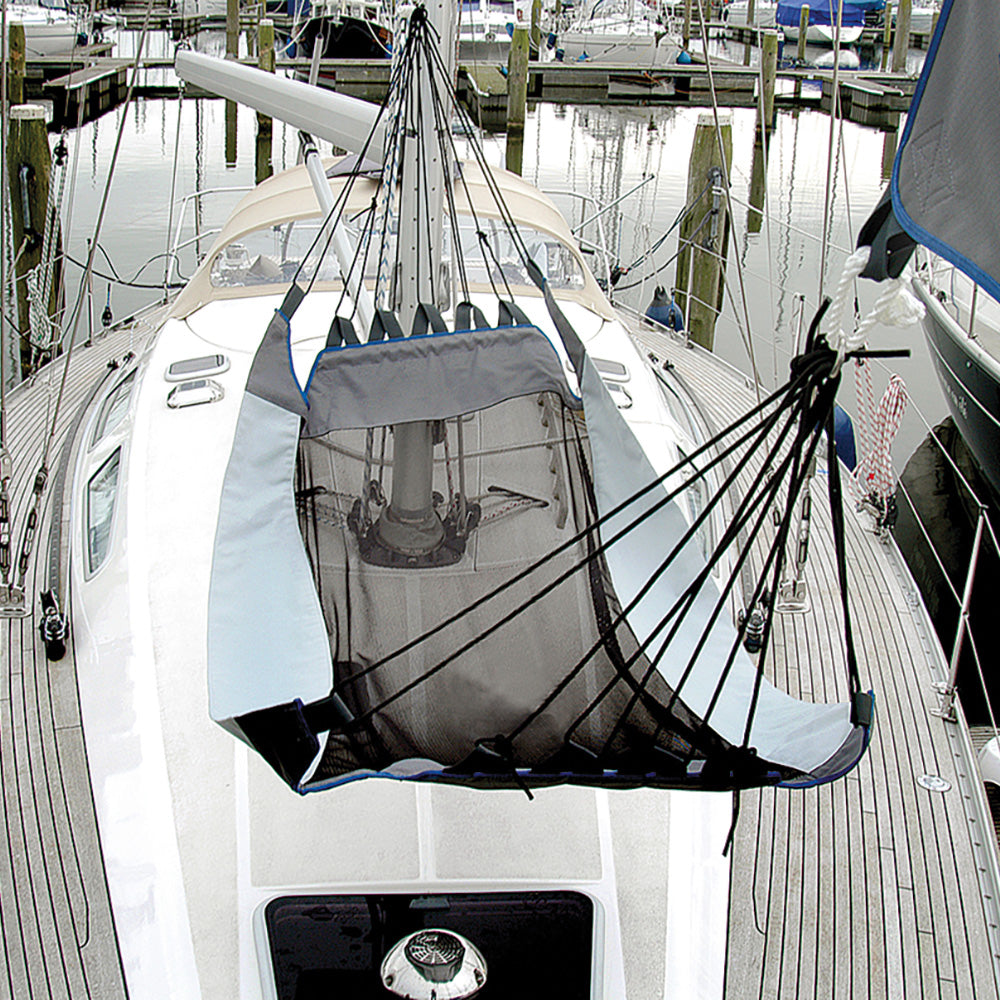 Blue Performance PC190 Marine Hammock with Forestay Suspension, Mesh Center Panel