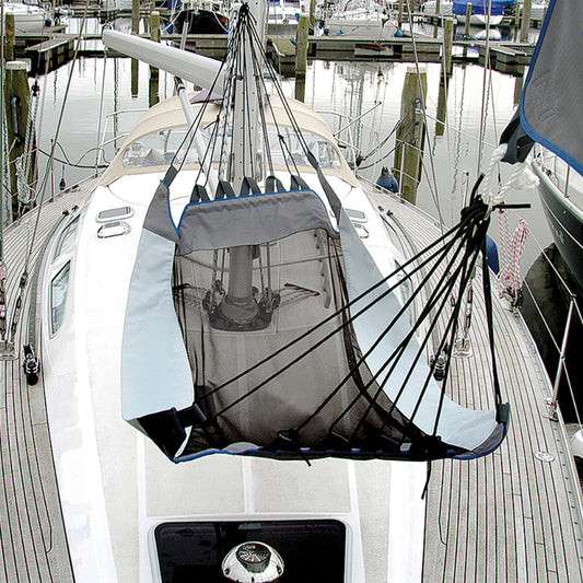 Blue Performance PC190 Marine Hammock with Forestay Suspension, Mesh Center Panel