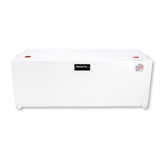 98 GAL WHITE STEEL RECTANGLE TANK - Marine Parts OnlyTRAILFX