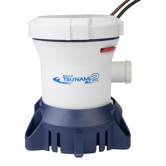 Attwood Marine Tsunami MK2 Manual Bilge Pump T800 - 12V, 800 GPH with Patented X-Air Impeller for Reliable Water Removal