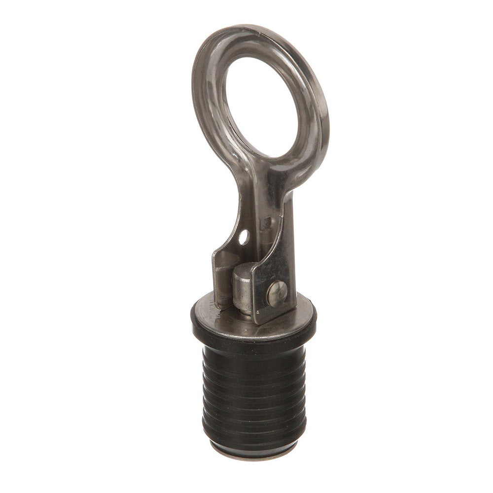 Attwood Marine Snap-Handle Stainless Steel Drain Plug - 1 Inch Diameter for Marine and Industrial Applications