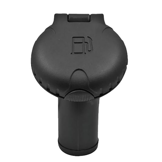 Attwood Marine Deck Fill for Carbon Canister System - Angled Body with Black Plastic Cap