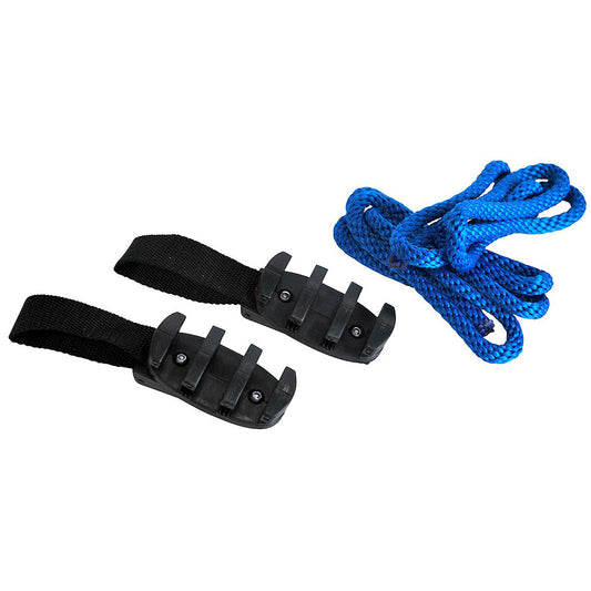 Attwood Marine Zig-Zag Fender Hanger Pair with 4 ft Fender Lines