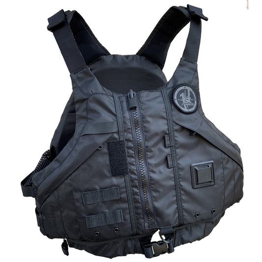 First Watch AV-1000 Kayak Style Duty PFD - Black, XS/S - USCG Type III Approved Personal Flotation Device