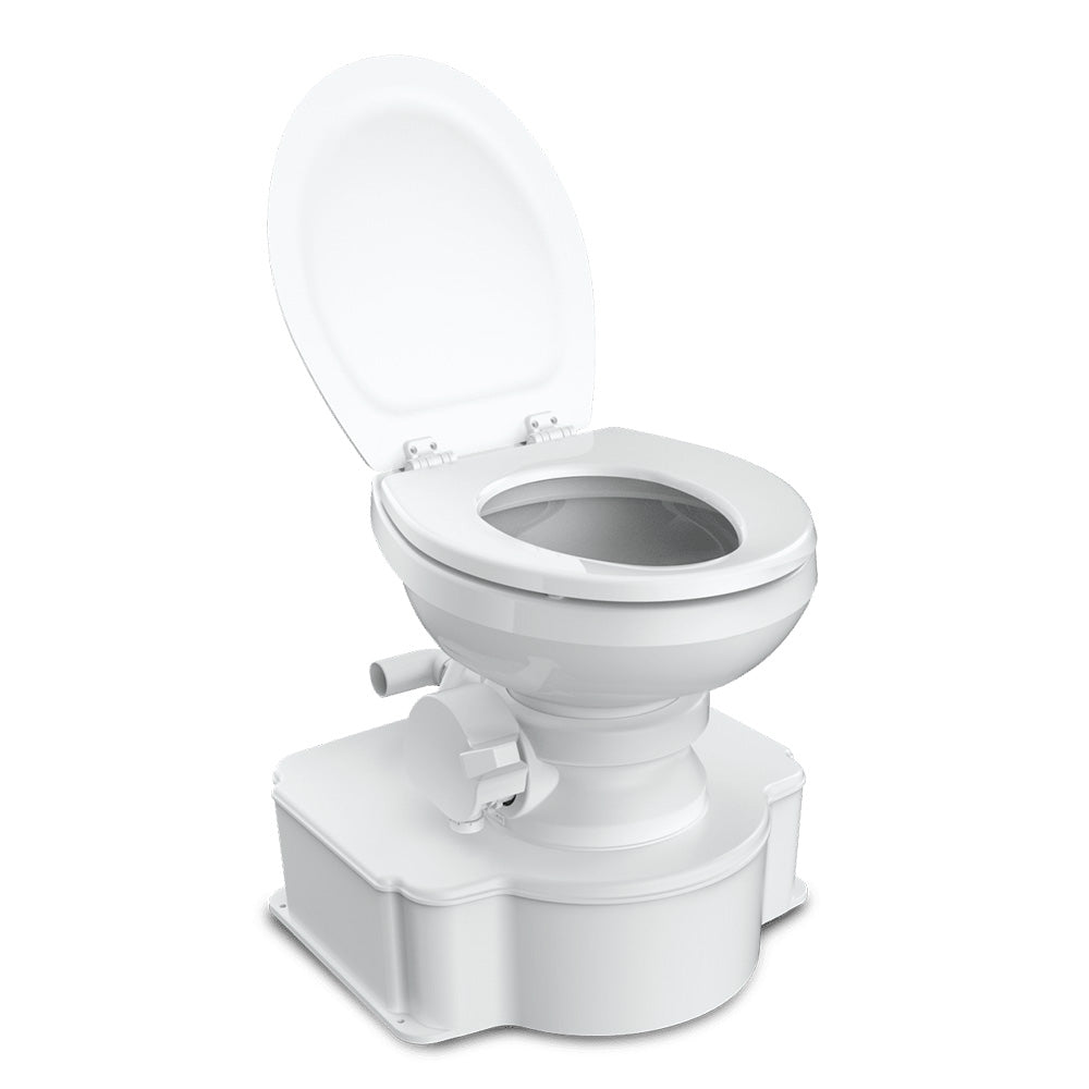 Dometic M65-5000 White Marine Gravity Toilet with 6.5-Gallon Holding Tank and Foot Pedal