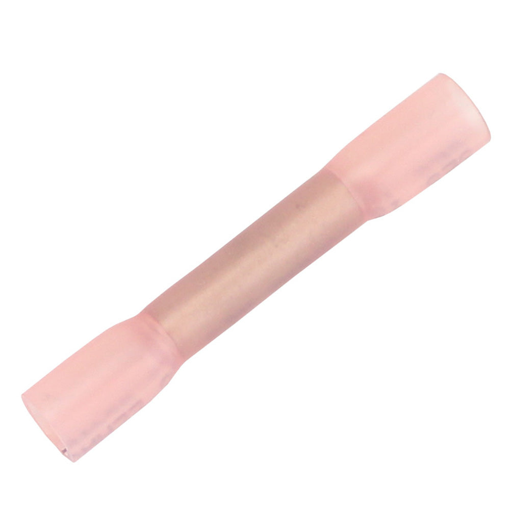 Pacer TBSE18-25 22-18 AWG Red Heat Shrink Butt Connectors, 25 Pack