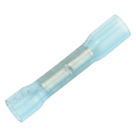 Pacer TBSE14-100 16-14 AWG Heat Shrink Butt Connectors, Blue, 100 Pack
