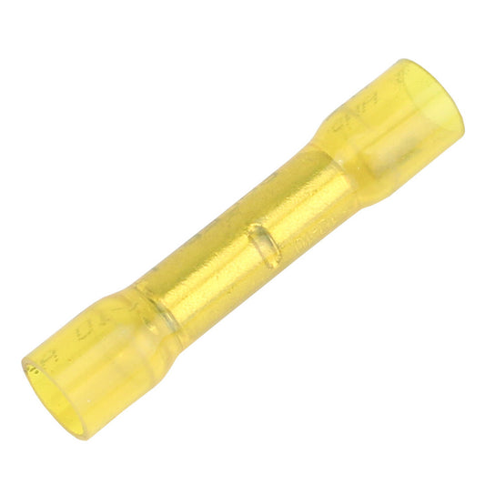 Pacer TBSE10-100 12-10 AWG Heat Shrink Butt Connectors, Yellow, 100-Pack