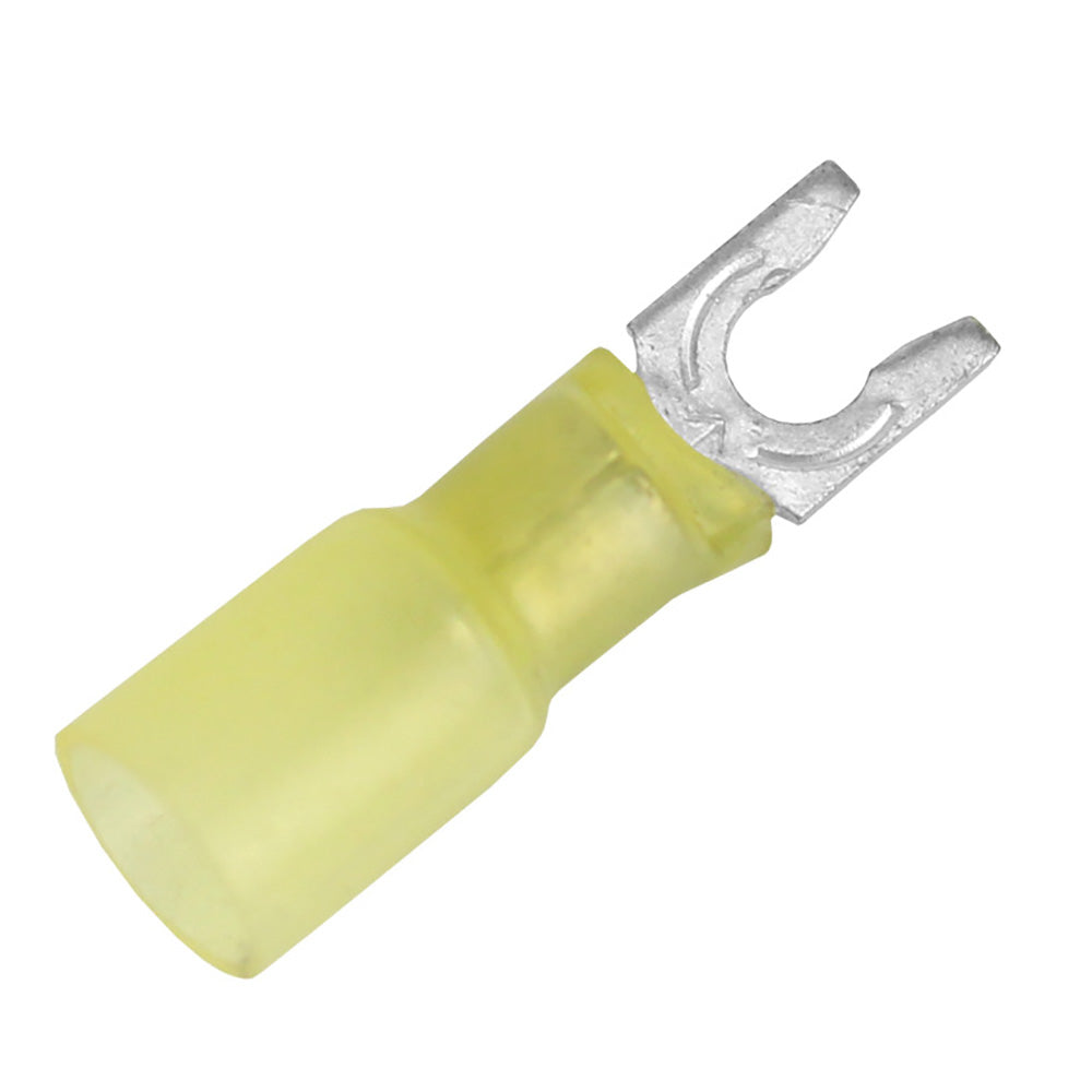 Pacer TE10-8SLF-100 12-10 AWG Heat Shrink Spade Terminals, #8 Stud Size, 100 Pack