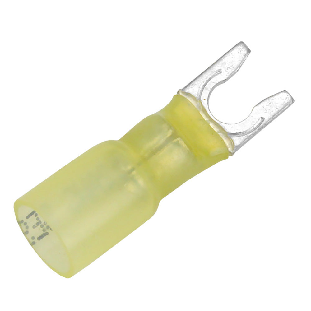 Pacer TE10-10SLF-25 12-10 AWG Heat Shrink Spade Terminals, #10 Stud Size, 25 Pack