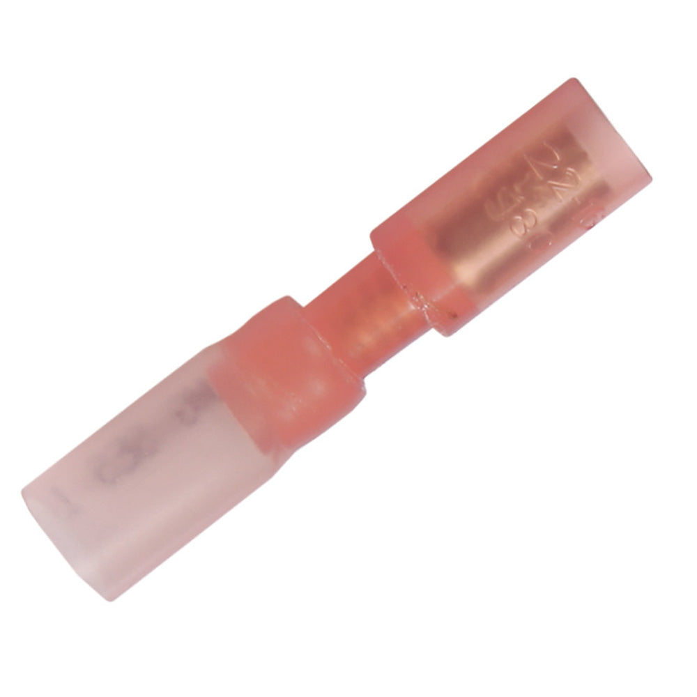 Pacer TBRE18-156-25 22-18 AWG Heat Shrink Female Bullet Terminals, Red, 25-Pack