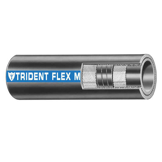 Trident Marine 1-1/2-Inch Flex Marine Wet Exhaust and Water Hose - Black, Sold by the Foot