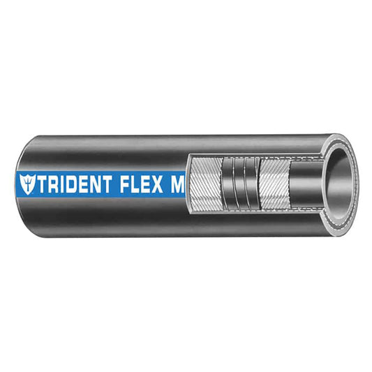 Trident Marine 3/4-Inch Flex Wet Exhaust and Water Hose – Heavy Duty, Black, Sold by the Foot