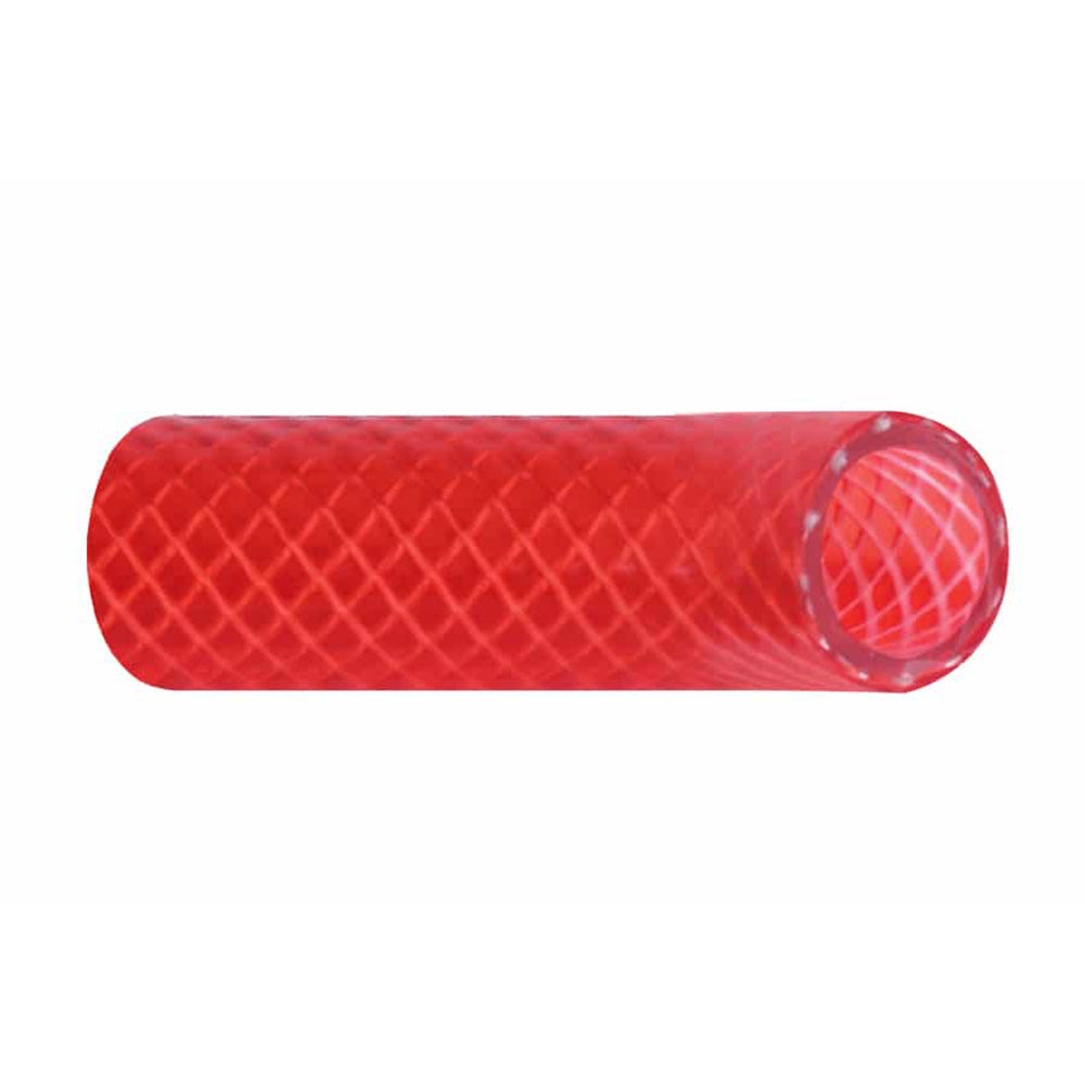Trident Marine 166 Series 5/8 inch Reinforced FDA-Approved Hot Water Feed Line Hose - Translucent Red, Sold by the Foot