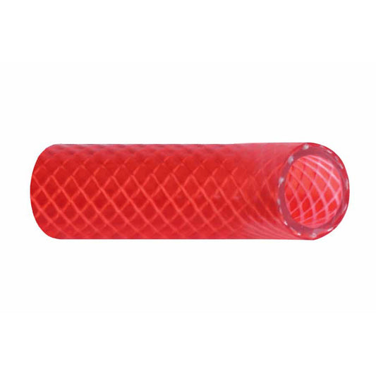 Trident Marine 3/4 Inch Reinforced PVC Hot Water Feed Line Hose – Drinking Water Safe, Translucent Red, Sold by the Foot