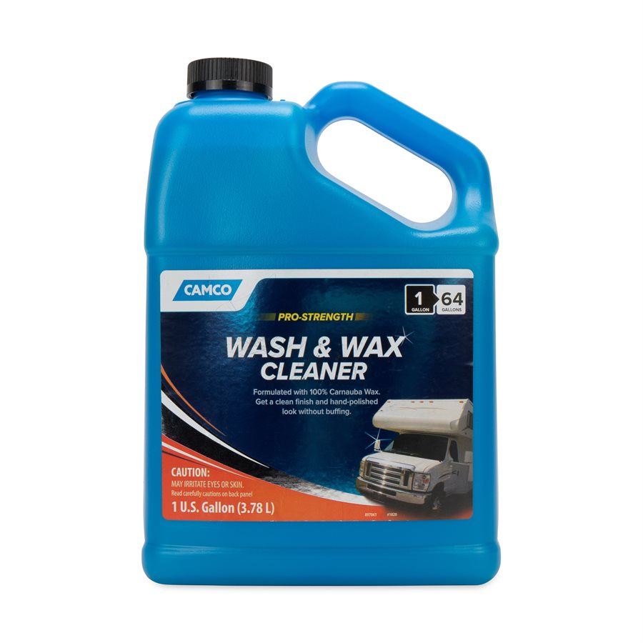 Camco Wash & Wax Pro-Strength RV Cleaner, 1 Gallon, Part Number 40498