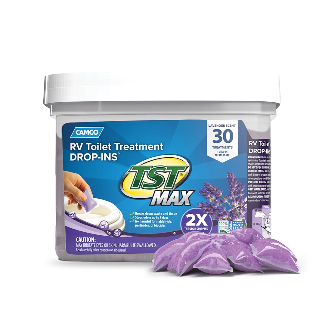 Camco TST MAX Lavender Drop-Ins, 30-Pack Bucket – Part 41553