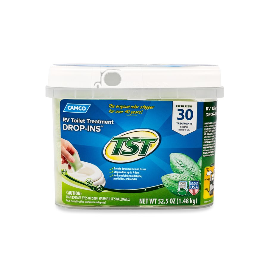 Camco TST Drop-Ins Holding Tank Treatment, 30-Count Bucket, Part 40263