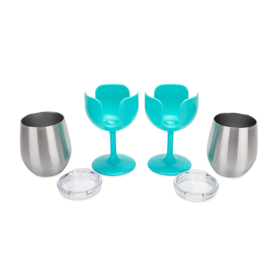 Camco LIBATC Wine Tumbler 2-Pack, 8 oz, Part Number 53484