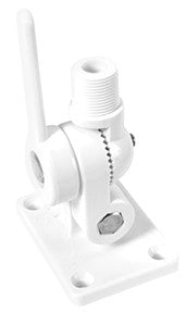 WHITE NYLON RATCHET ANTENNA MOUNT