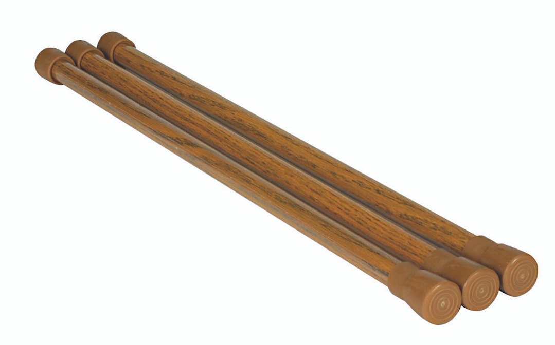 Camco 43823 Oak Refrigerator Bars, 3-Pack