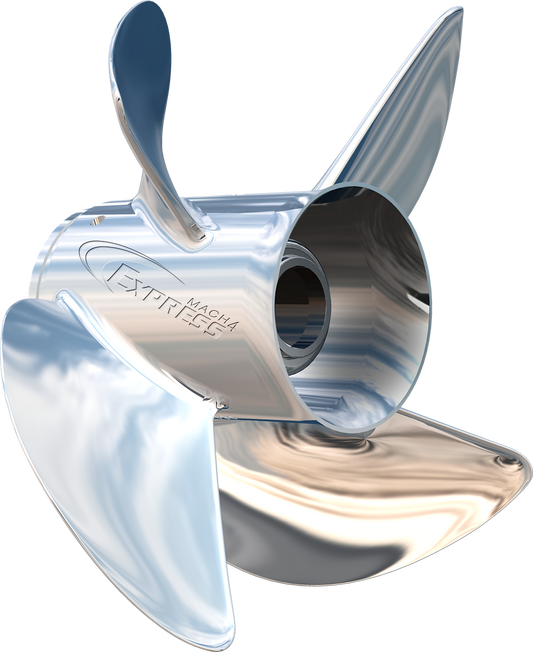 Turning Point 31431730 ExpressMach4 13.25 x 17 4-Blade Right-Hand Stainless Steel Propeller