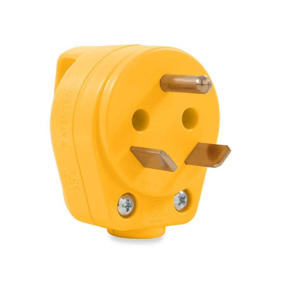 Camco PowerGrip 30-Amp Mini Replacement Plug 55283