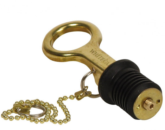 1' BRASS BAILER PLUG - LEVER/8' CHA