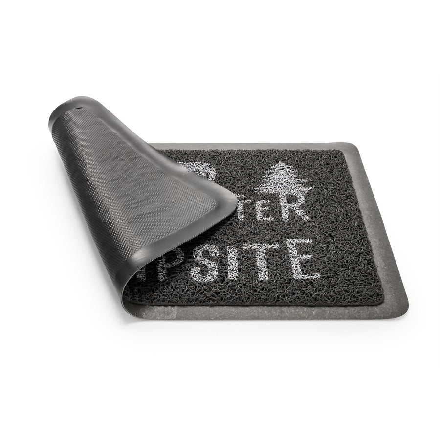 Camco 53200 LIBATC Scrub Rug, Small, Gray and White