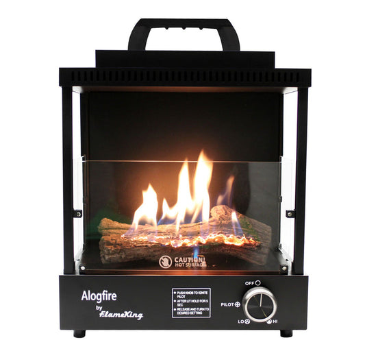 A LOG FIRE