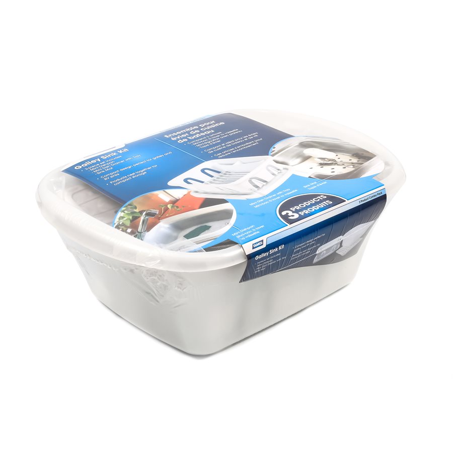 Camco 43517 White RV Sink Kit