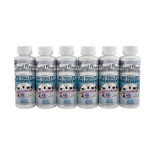 Camco 41480 Floral Flush Lavender Vanilla RV Toilet Treatment, 16 oz