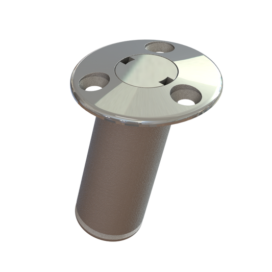 STAINLESS STEEL 15 DEG. TWIST LOCK