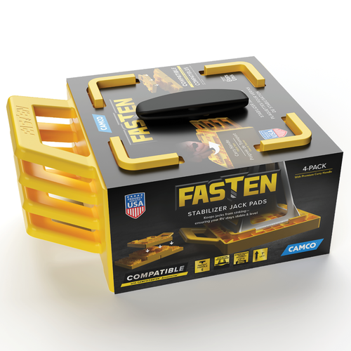 Camco 44565 Fasten Stack Jack Pads, 4-Pack