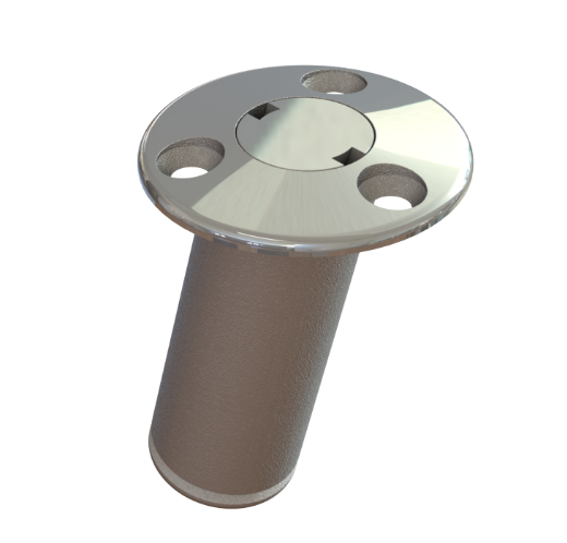 STAINLESS STEEL 90 DEG. TWIST LOCK