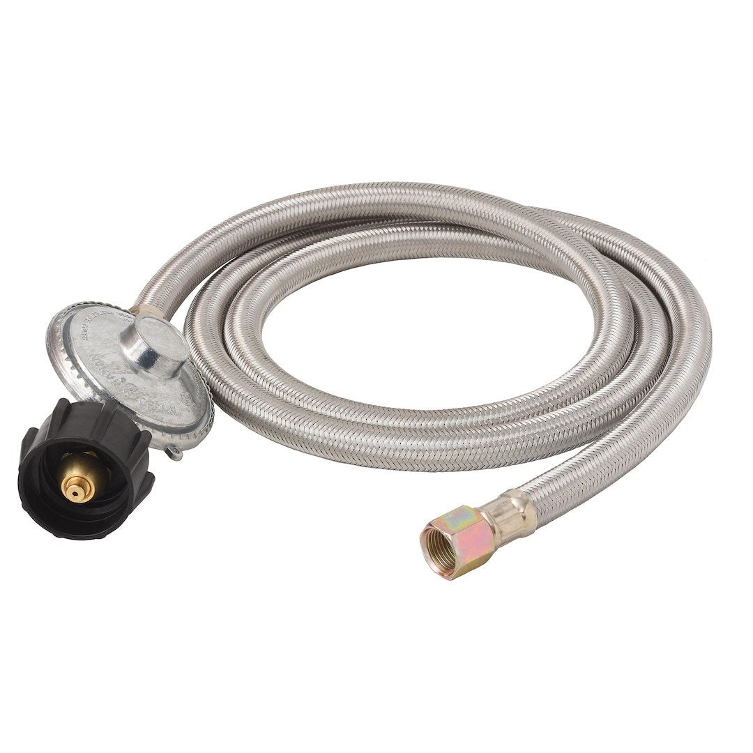 STEEL BRAIDED HOSE WITH REGULATOR