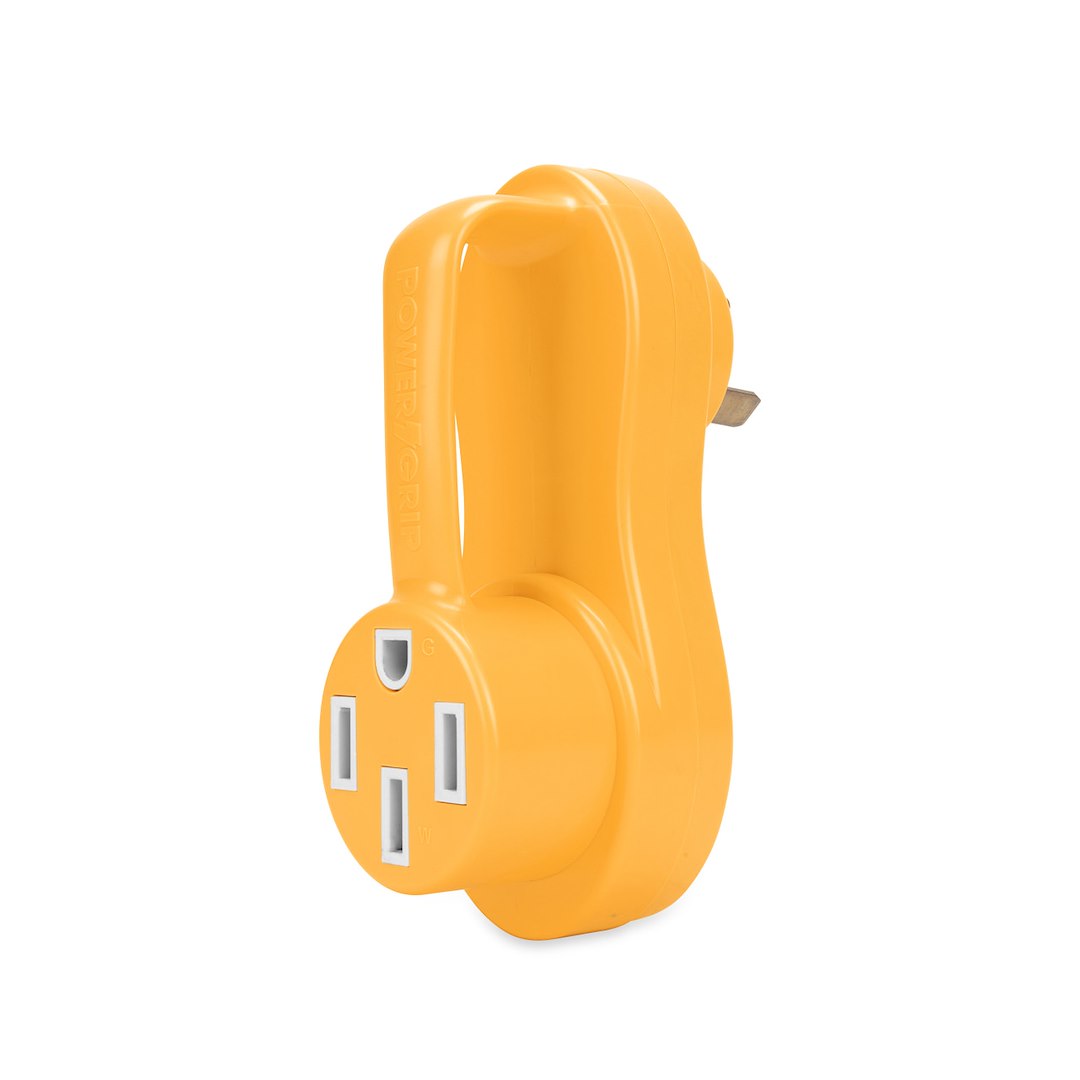 Camco PowerGrip 55133 Offset Adapter, 30-Amp Male to 50-Amp Female