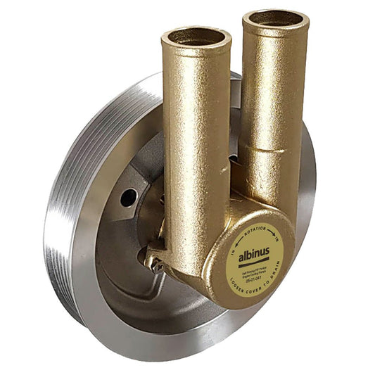 Albin Group Engine Cooling Pump f/Volvo Gas Serpentine Belt 1 Groove - Models 4.3/5.0/5.7 - Marine Parts OnlyMarine Plumbing & VentilationAlbin Group